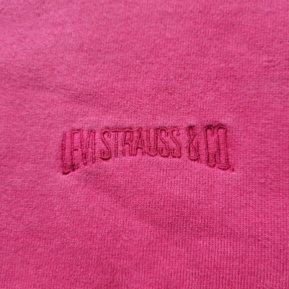 Levis Red Heavy Crewneck Sweatshirt Size L - Picture 2 of 7